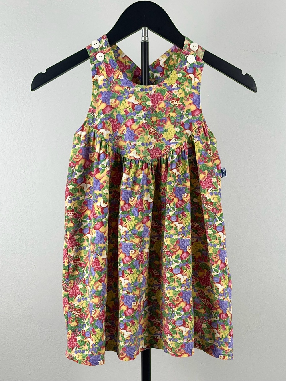 Val & Mik 90s Fruit Print Pinafore Vintage Jumper Dress 5 Canada